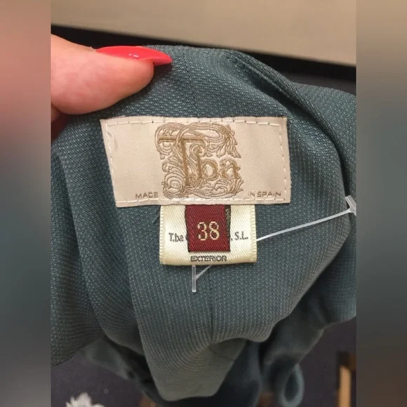 TBA Made in Spain blue/gray dress-UNIQUE!EXCELLENT CONDITION! Size 38=6/8 - Picture 10 of 15